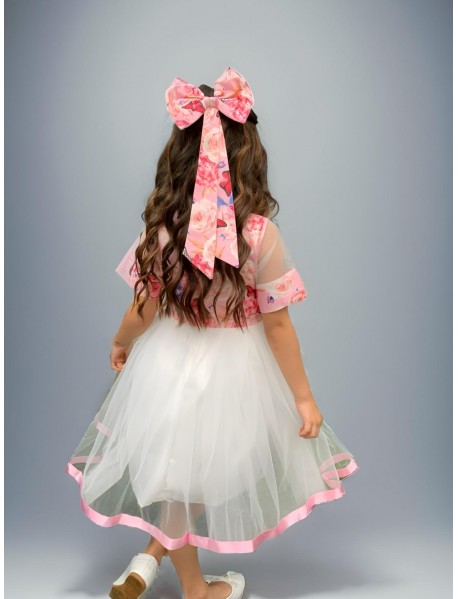 Pink Patterned Dress