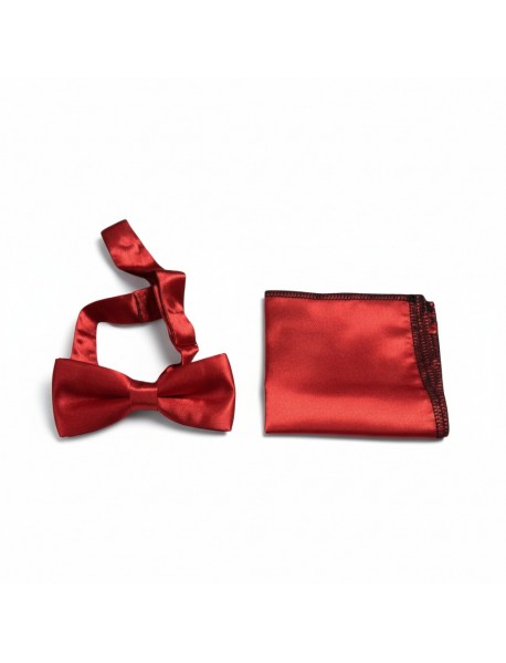 RED KIDS BOW TIE & P.SQUARE