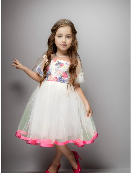 Pink Patterned Dress