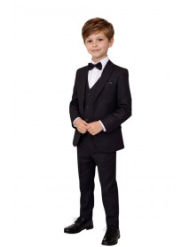 Black 5 Piece Kids Suit