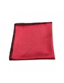 RED TEXTURED TIE & POCKET SQUARE