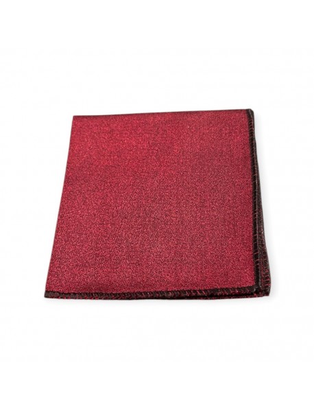 RED TEXTURED TIE & POCKET SQUARE