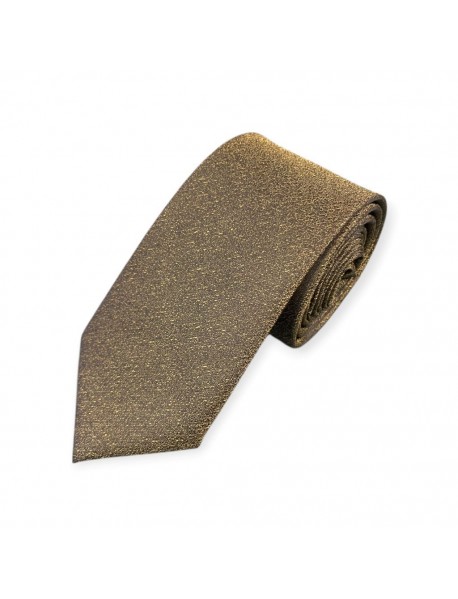 BROWN TEXTURED TIE & POCKET SQUARE