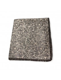 LIGHT GREY FLORAL TIE & POCKET SQUARE