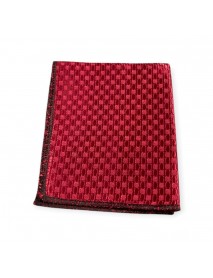 RED GEOMETRIC TIE & POCKET SQUARE