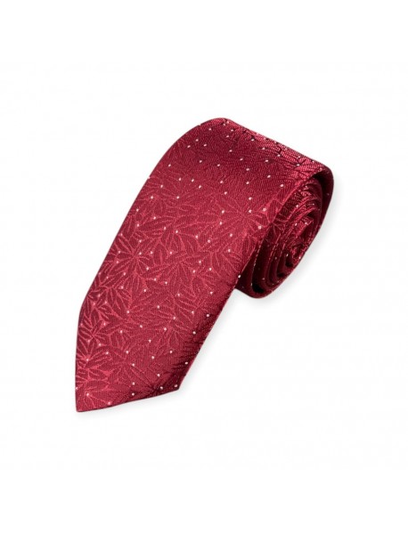 RED FLORAL TIE & POCKET SQUARE