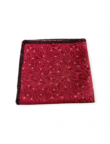 RED FLORAL TIE & POCKET SQUARE