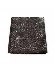 BLACK FLORAL TIE & POCKET SQUARE