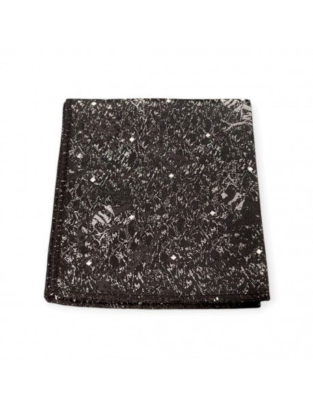 BLACK FLORAL TIE & POCKET SQUARE