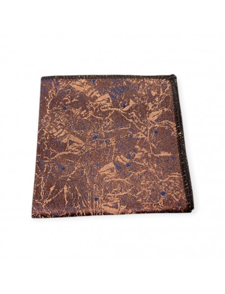 BROWN FLORAL TIE & POCKET SQUARE