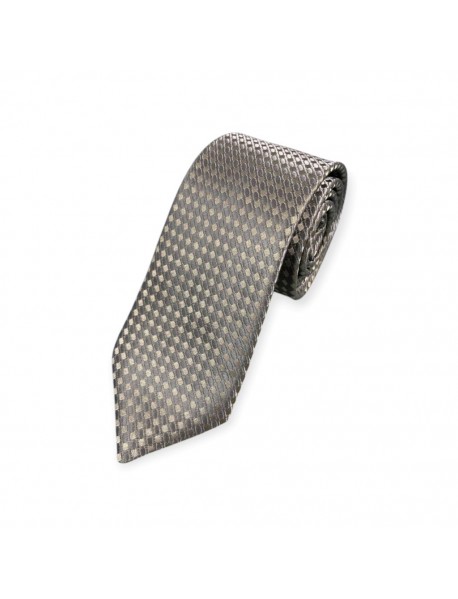 LIGHT GREY TEXTURED TIE & POCKET SQUARE