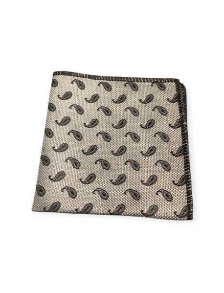 LIGHT GREY TEXTURED TIE & POCKET SQUARE
