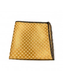 GOLD GEOMETRIC TIE & POCKET SQUARE
