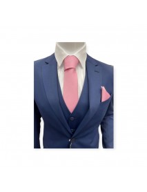 ROSE PINK TIE & POCKET SQUARE