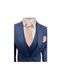 PINK TIE & POCKET SQUARE