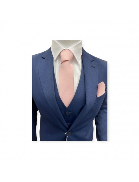 PINK TIE & POCKET SQUARE