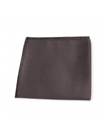 DARK GREY TIE & POCKET SQUARE