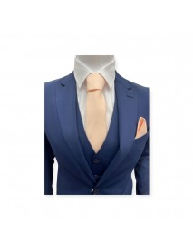PEACH TIE & POCKET SQUARE