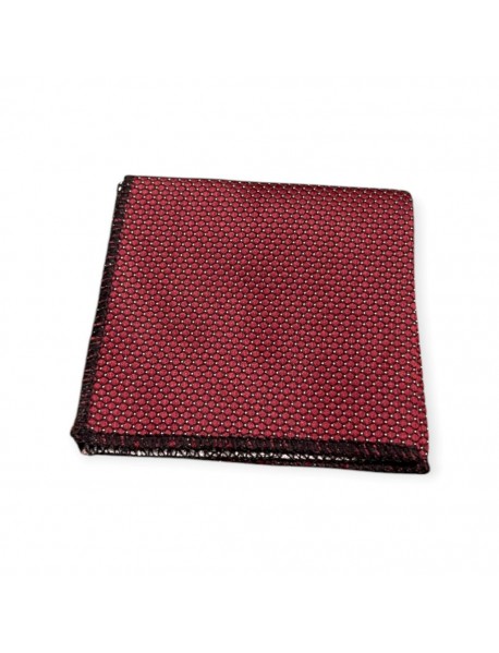 RED GEOMETRIC TIE & POCKET SQUARE
