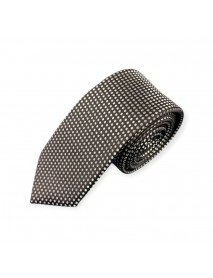 BLACK & WHITE POLKA DOT TIE & POCKET SQUARE