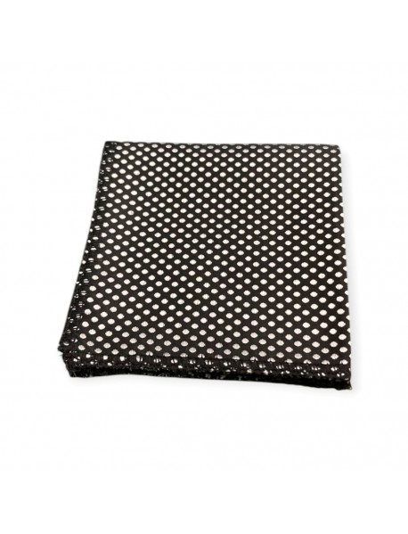 BLACK & WHITE POLKA DOT TIE & POCKET SQUARE