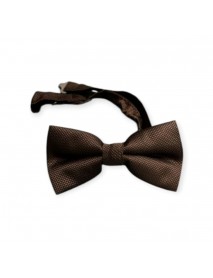 BROWN TEXTURED BOW TIE