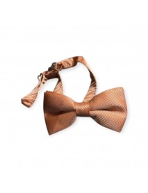 PEACH TEXTURED BOW TIE