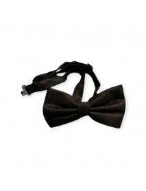 BLACK TEXTURED BOW TIE