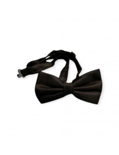 BLACK TEXTURED BOW TIE