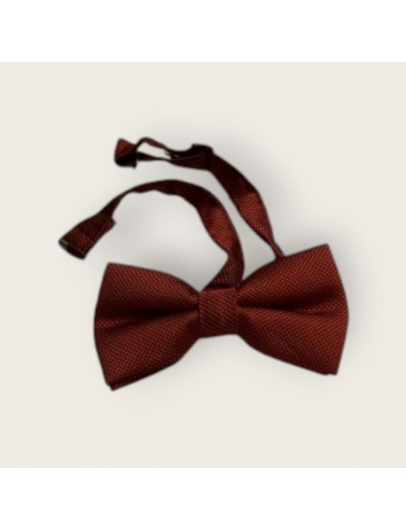 BURGUNDY TEXTURED BOW TIE