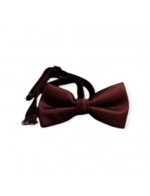BURGUNDY TEXTURED BOW TIE 
