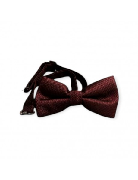 BURGUNDY TEXTURED BOW TIE 
