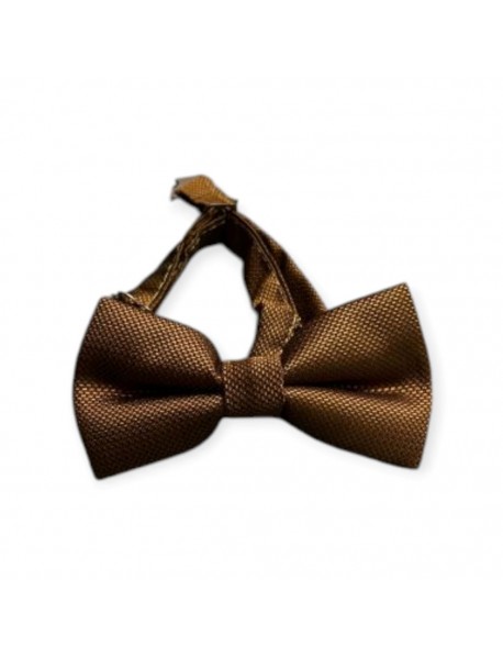 LIGHT BROWN TEXTURED BOW TIE