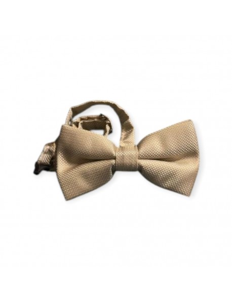 BEIGE TEXTURED BOW TIE