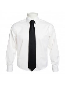 BLACK GEOMETRIC TIE & POCKET SQUARE