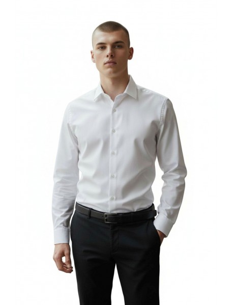 TEXTURED WHITE SHIRT