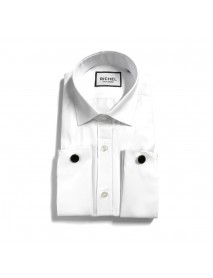 DOUBLE CUFF WHITE SHIRT