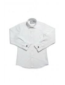 WHITE DOUBLE CUFF SHIRT