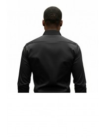 BLACK DOUBLE CUFF SHIRT