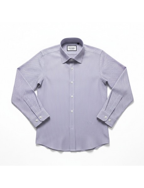 LILAC & WHITE STRIPED SHIRT