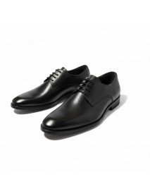 BLACK DERBY LEATHER SHOES
