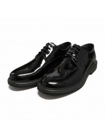 BLACK PATENT CASUAL SHOES