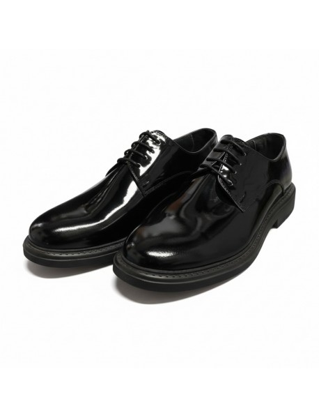 BLACK PATENT CASUAL SHOES