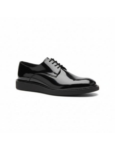 BLACK PATENT CASUAL SHOES