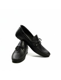 BLACK TASSLE LOAFERS