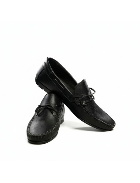 BLACK TASSLE LOAFERS