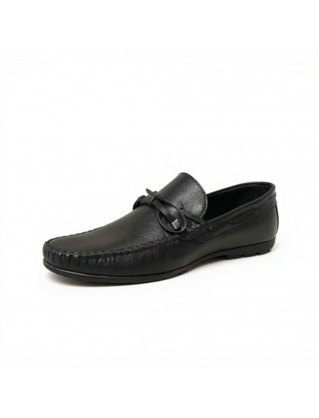BLACK TASSLE LOAFERS