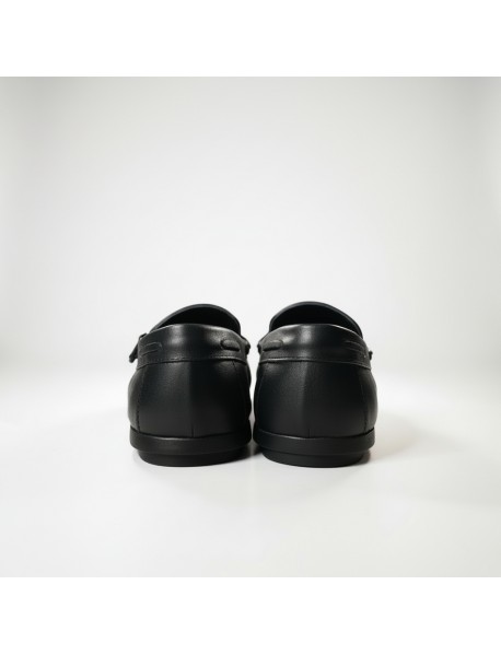 BLACK TASSLE LOAFERS