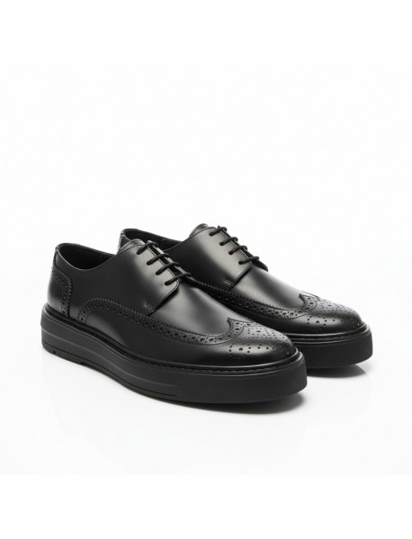 BLACK SMART CASUAL SHOES
